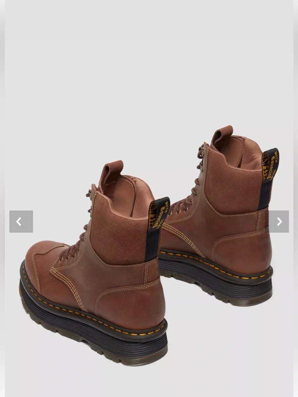 Dr. martens ZEBZAG SUEDE & LEATHER CASUAL LACE UP BOOTS men size 11 gently used